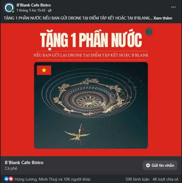 Quán cà phê kêu gọi người dân trả drone ra thông báo khẩn- Ảnh 2.