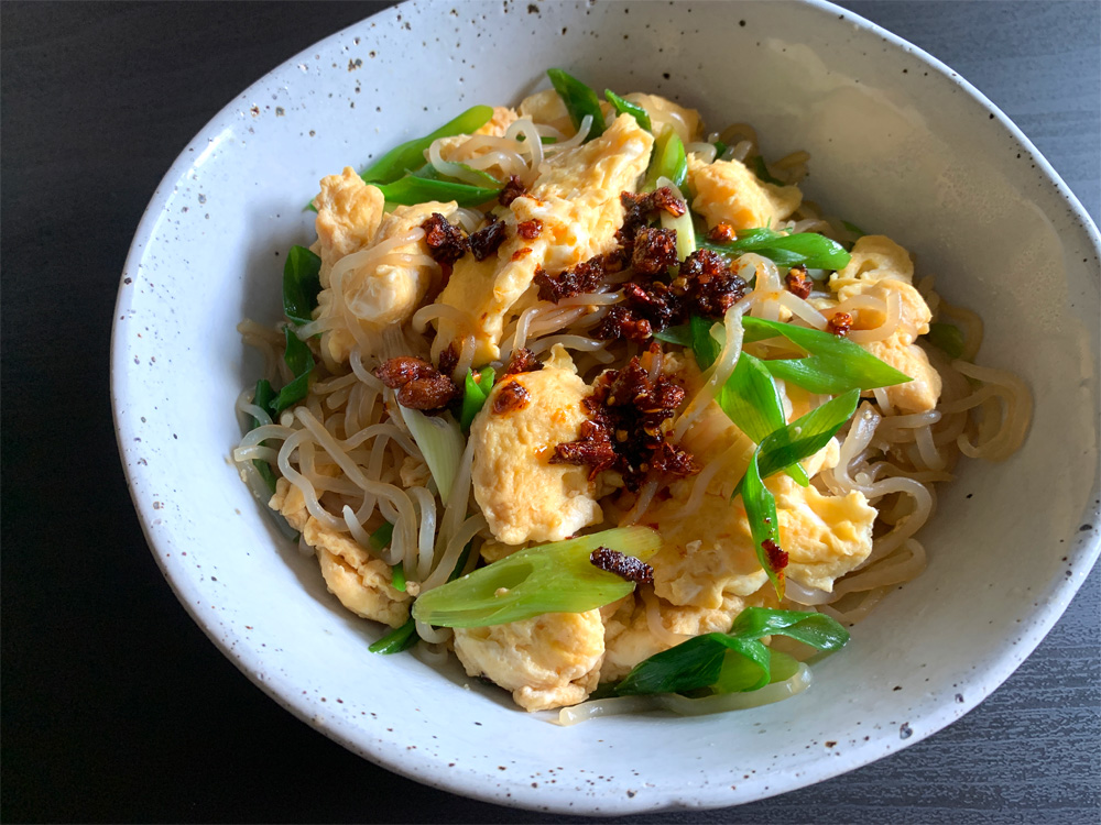 stir friedshiratakiegg