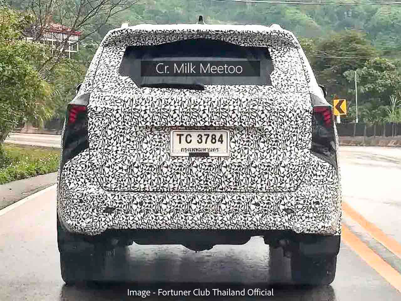 2027 toyota fortuner rear spied new details 2