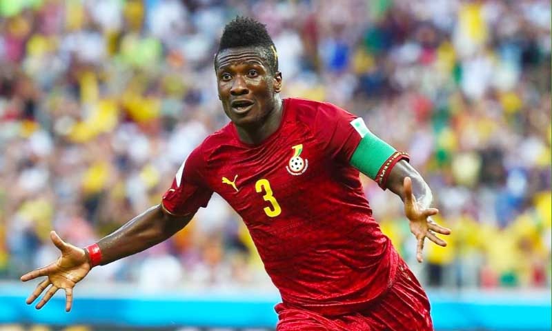 asamoah gyan ghana black stars a