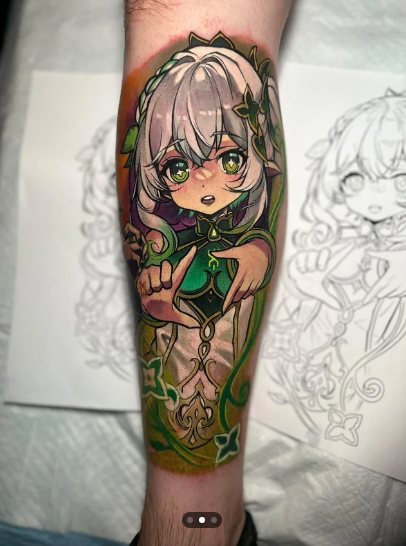 Bá đạo như game thủ Genshin Impact, yêu game tới mức tự xăm luôn nhân vật kín tay chân - Ảnh 3. Bá đạo như game thủ Genshin Impact, yêu game tới mức tự xăm luôn nhân vật kín tay chân - Ảnh 3.