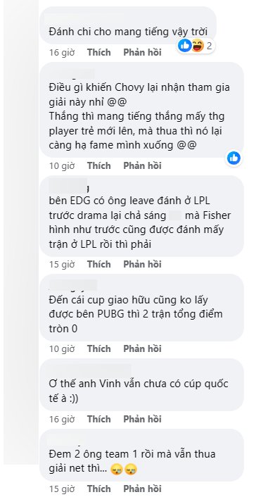 Không ít khán giả bày tỏ sự khó hiểu khi Chovy phải tham dự giải đấu "vô thưởng vô phạt" như vậy Không ít khán giả bày tỏ sự khó hiểu khi Chovy phải tham dự giải đấu "vô thưởng vô phạt" như vậy