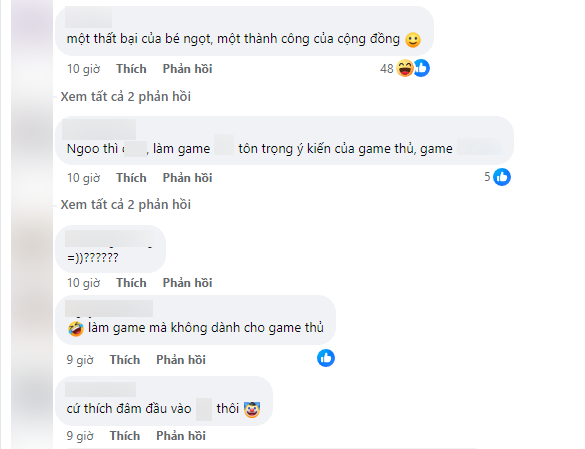 Một số phản ứng của game thủ Việt vốn đã có thời gian theo dõi tựa game này Một số phản ứng của game thủ Việt vốn đã có thời gian theo dõi tựa game này