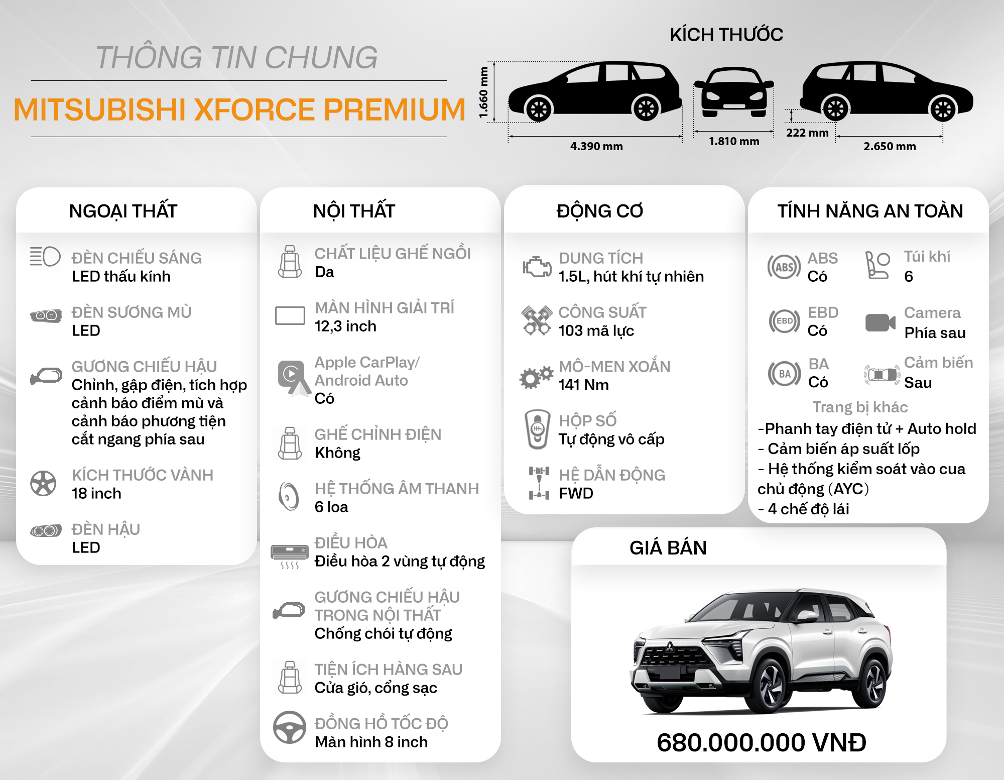 Tôi lái thử Mitsubishi Xforce qua 6 bài test: ‘Vừa miếng’ với cả người mua xe lần đầu - Ảnh 2. Tôi lái thử Mitsubishi Xforce qua 6 bài test: ‘Vừa miếng’ với cả người mua xe lần đầu - Ảnh 2.
