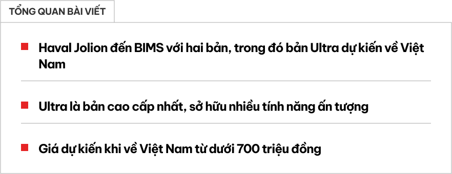 Chi tiết Haval Jolion giá từ gần 700 triệu ra mắt Việt Nam ngay tháng 4: Đấu Toyota Corolla Cross bằng loạt trang bị xịn - Ảnh 1.