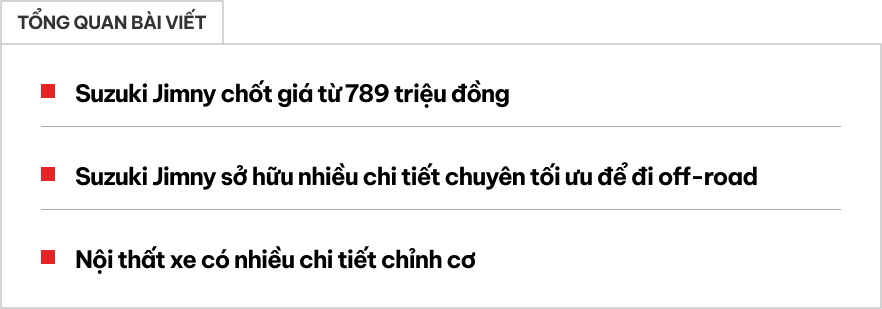 Ảnh thực tế Suzuki Jimny giá 799 triệu đã về đại lý: Lên tem, phối màu nổi, có phụ kiện cho người mê dã ngoại - Ảnh 1. Ảnh thực tế Suzuki Jimny giá 799 triệu đã về đại lý: Lên tem, phối màu nổi, có phụ kiện cho người mê dã ngoại - Ảnh 1.