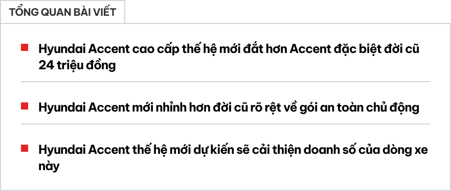 Hyundai dùng 24 triệu để ‘đập đi xây lại’ Accent 2024 như thế nào?- Ảnh 1. Hyundai dùng 24 triệu để ‘đập đi xây lại’ Accent 2024 như thế nào?- Ảnh 1.