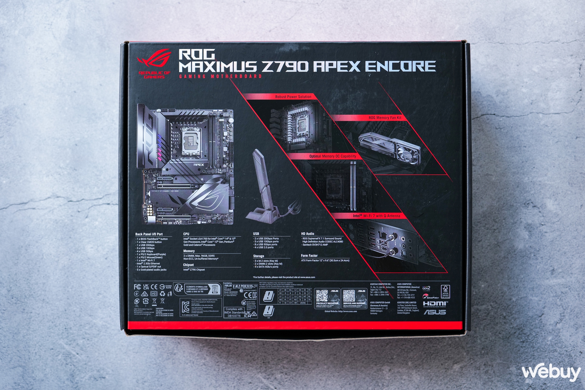 Trải nghiệm nhanh ROG MAXIMUS Z790 APEX ENCORE: Bo mạch chủ hàng đầu cho người dùng thích "em yêu khoa học"- Ảnh 3. Trải nghiệm nhanh ROG MAXIMUS Z790 APEX ENCORE: Bo mạch chủ hàng đầu cho người dùng thích "em yêu khoa học"- Ảnh 3.