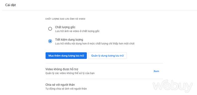 Những giải pháp giúp giải phóng không gian lưu trữ cho Google Photos- Ảnh 6. Những giải pháp giúp giải phóng không gian lưu trữ cho Google Photos- Ảnh 6.
