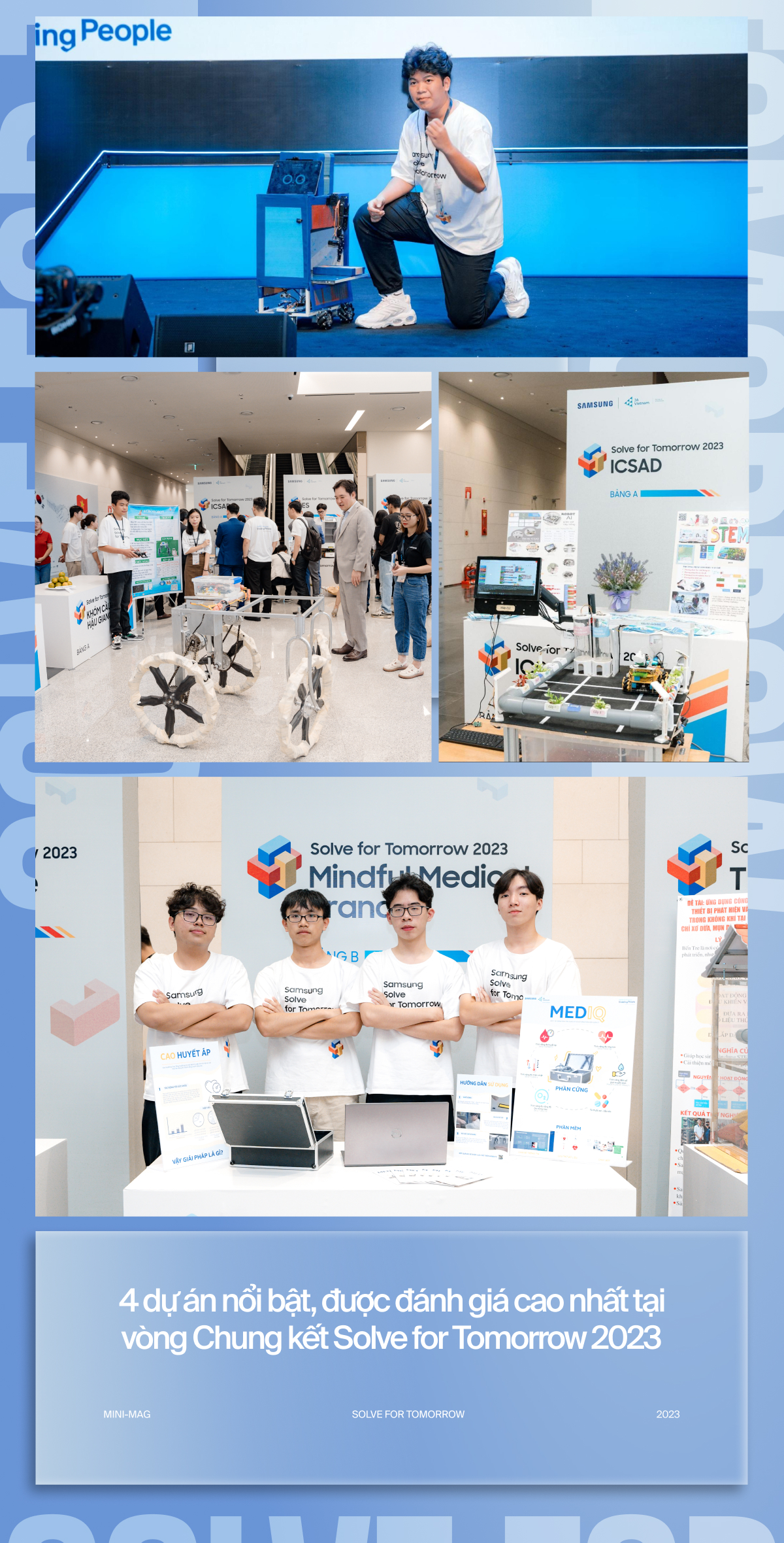 4 dự án nổi bật đạt giải cao nhất tại Solve for Tomorrow 2023: Ý tưởng tuyệt vời, quyết tâm vượt tuổi của những bạn trẻ Việt- Ảnh 1. 4 dự án nổi bật đạt giải cao nhất tại Solve for Tomorrow 2023: Ý tưởng tuyệt vời, quyết tâm vượt tuổi của những bạn trẻ Việt- Ảnh 1.