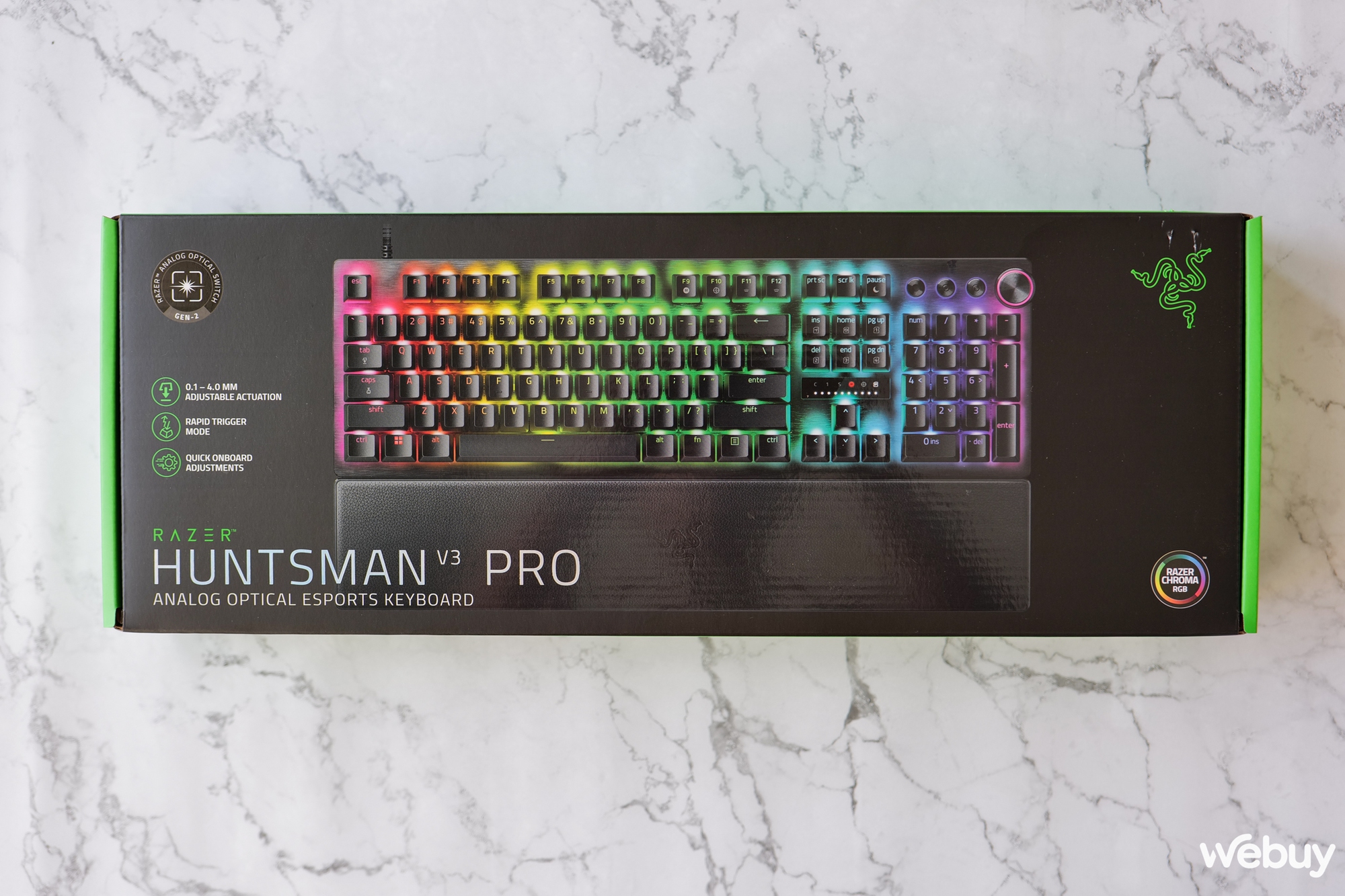 Trên tay bàn phím Razer Huntsman V3 Pro: Hướng tới game thủ 'Pro', switch thay đổi được điểm kích hoạt- Ảnh 2. Trên tay bàn phím Razer Huntsman V3 Pro: Hướng tới game thủ 'Pro', switch thay đổi được điểm kích hoạt- Ảnh 2.