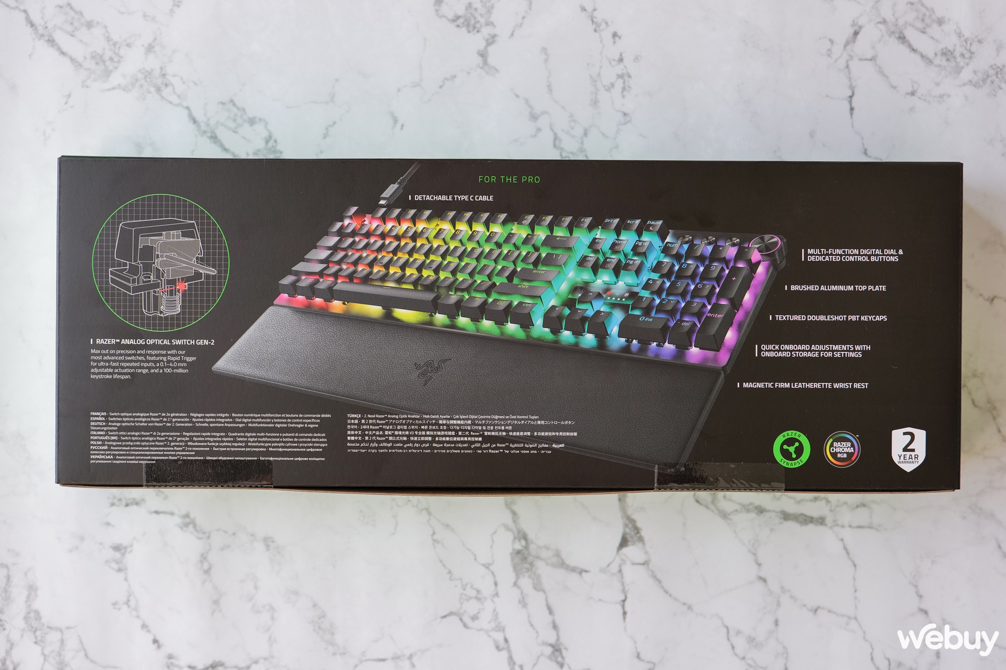 Trên tay bàn phím Razer Huntsman V3 Pro: Hướng tới game thủ 'Pro', switch thay đổi được điểm kích hoạt- Ảnh 4.