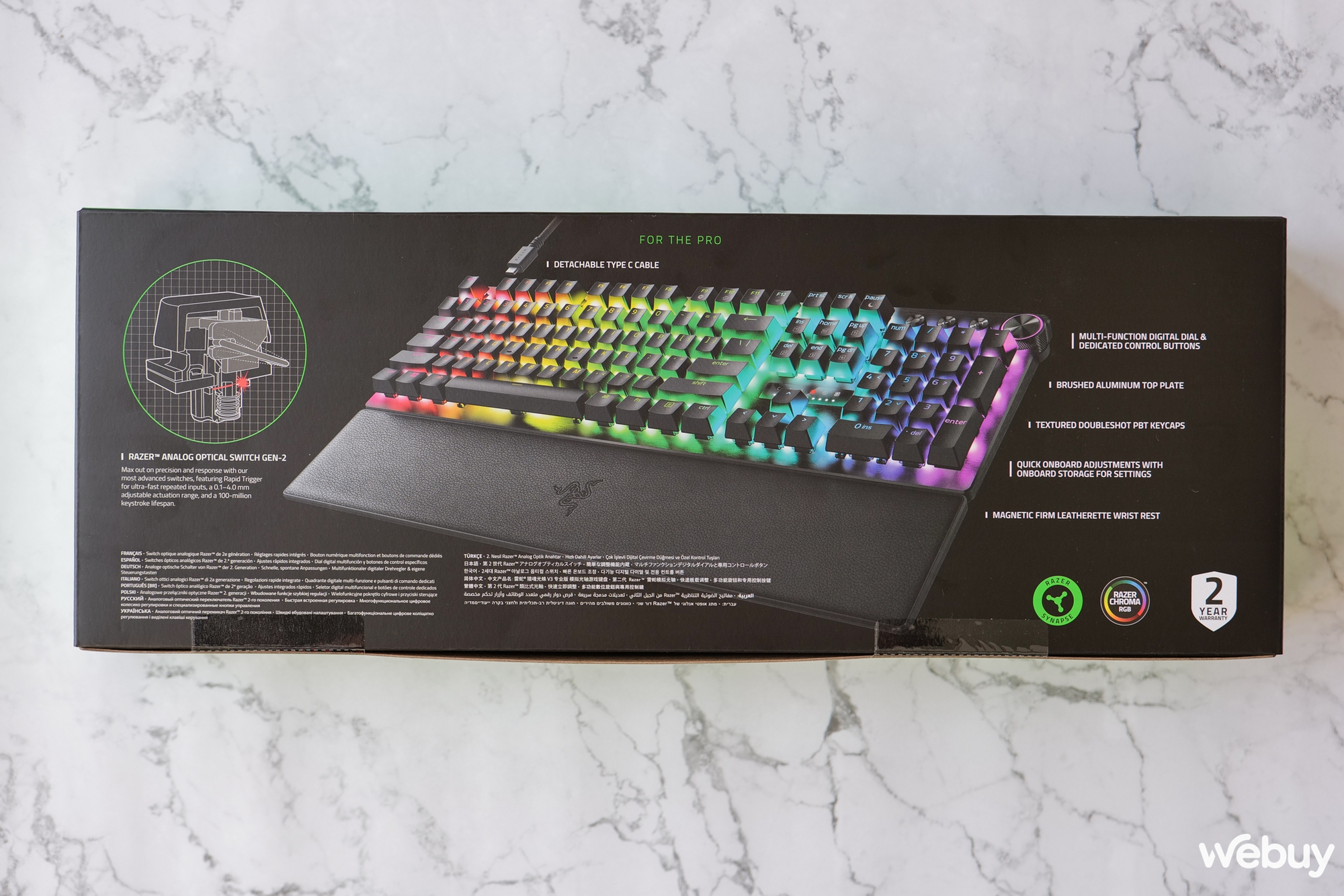 Trên tay bàn phím Razer Huntsman V3 Pro: Hướng tới game thủ 'Pro', switch thay đổi được điểm kích hoạt- Ảnh 4. Trên tay bàn phím Razer Huntsman V3 Pro: Hướng tới game thủ 'Pro', switch thay đổi được điểm kích hoạt- Ảnh 4.