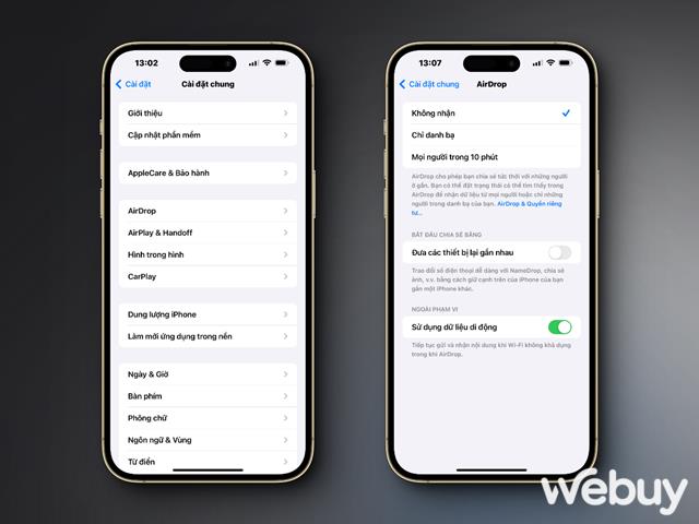 Giải pháp khắc phục tình trạng AirDrop trên iPhone không hoạt động- Ảnh 5. Giải pháp khắc phục tình trạng AirDrop trên iPhone không hoạt động- Ảnh 5.