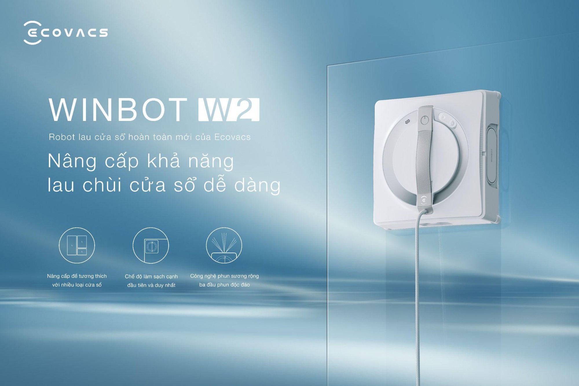 Ecovacs giới thiệu loạt sản phẩm mới: Robot hút bụi lau nhà, vệ sinh cửa kính, có mẫu thiết kế siêu lạ, tính năng "đỉnh chóp"- Ảnh 2.
