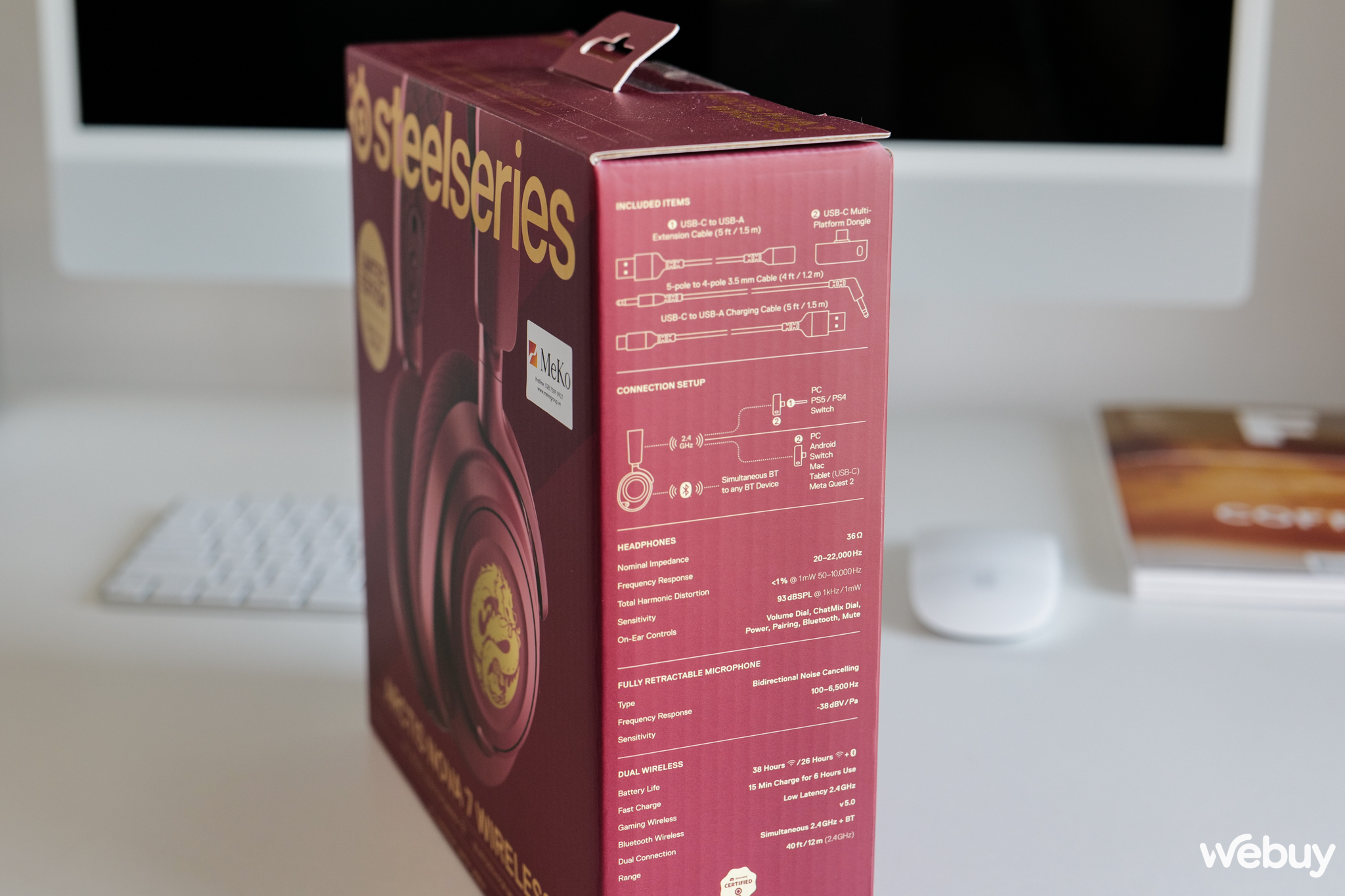 Ngắm nhìn cặp tai nghe gaming 'đỏ chót' từ SteelSeries chào mừng năm Giáp Thìn- Ảnh 4. Ngắm nhìn cặp tai nghe gaming 'đỏ chót' từ SteelSeries chào mừng năm Giáp Thìn- Ảnh 4.