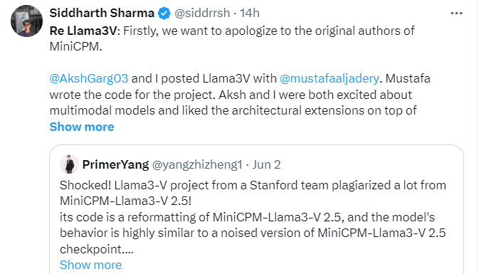 Nhóm sinh viên Stanford khoe mô hình AI "tự làm" mạnh ngang GPT-4V và Gemini Ultra, ai ngờ chân tướng lại là hàng "đạo nhái" mô hình AI của Trung Quốc- Ảnh 1. Nhóm sinh viên Stanford khoe mô hình AI "tự làm" mạnh ngang GPT-4V và Gemini Ultra, ai ngờ chân tướng lại là hàng "đạo nhái" mô hình AI của Trung Quốc- Ảnh 1.