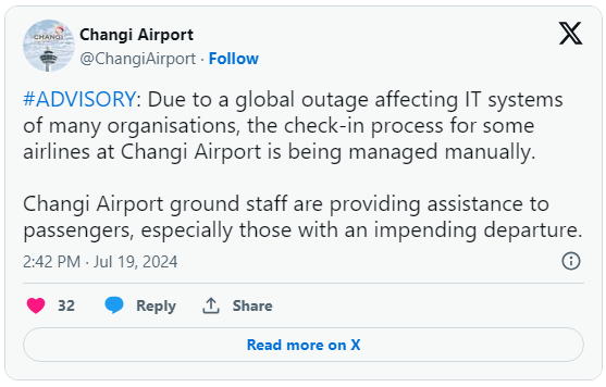 Sự cố Màn hình xanh Windows trở nên nghiêm trọng: Hàng loạt ngân hàng, sân bay trên toàn cầu đình trệ, hàng triệu người bị ảnh hưởng- Ảnh 4. Sự cố Màn hình xanh Windows trở nên nghiêm trọng: Hàng loạt ngân hàng, sân bay trên toàn cầu đình trệ, hàng triệu người bị ảnh hưởng- Ảnh 4.