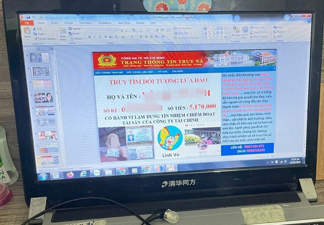 Truy nã chủ tịch công ty đòi nợ thuê bằng thủ đoạn đe doạ, ghép ảnh bôi nhọ trên Facebook - Ảnh 2. Truy nã chủ tịch công ty đòi nợ thuê bằng thủ đoạn đe doạ, ghép ảnh bôi nhọ trên Facebook - Ảnh 2.