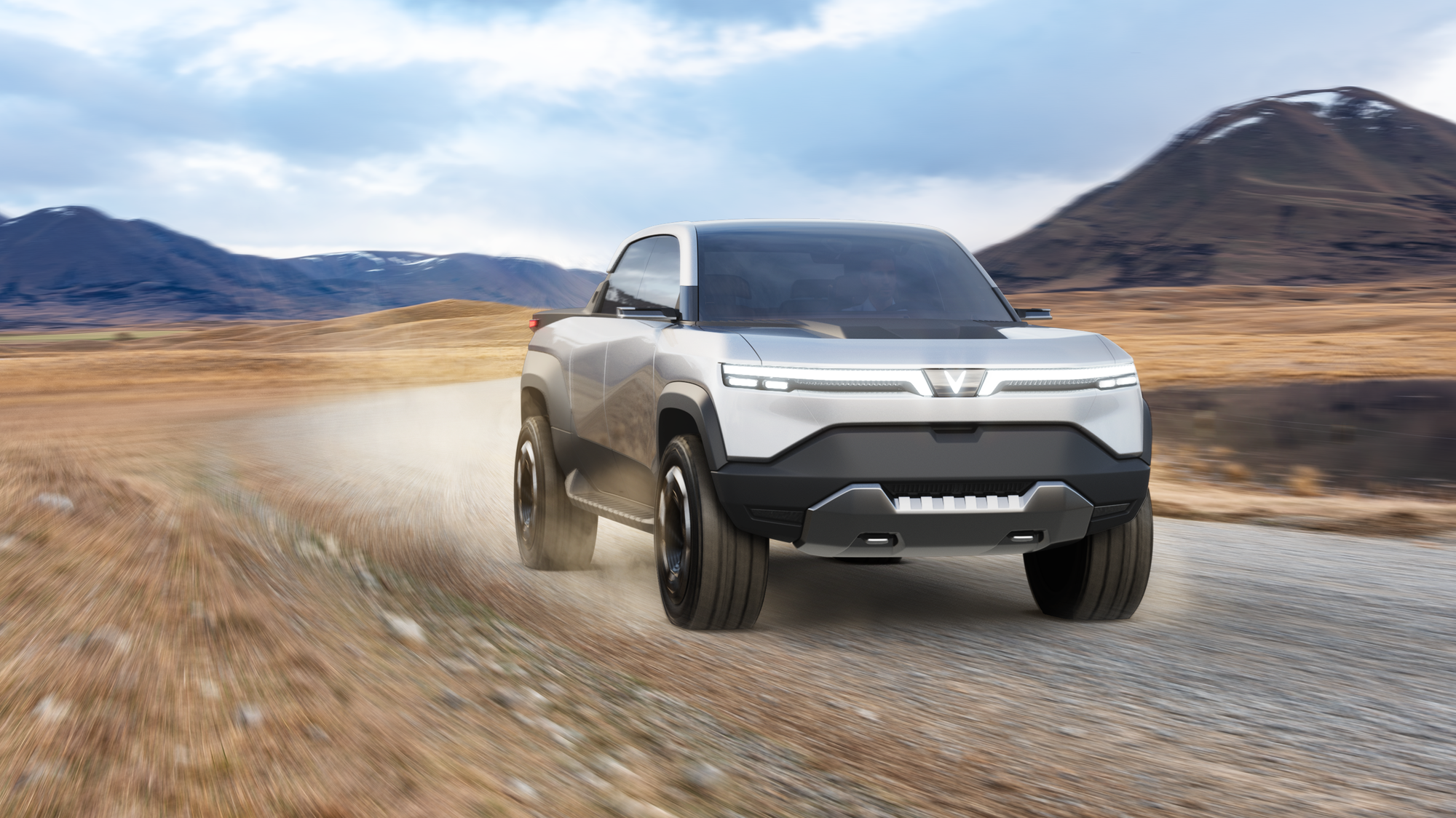 Bán tải VinFast bất ngờ lăn bánh tại triển lãm: Có thực sự là 'xe mô hình'?- Ảnh 2. Bán tải VinFast bất ngờ lăn bánh tại triển lãm: Có thực sự là 'xe mô hình'?- Ảnh 2.