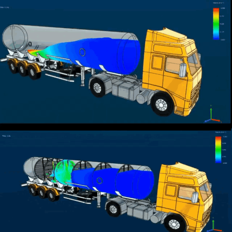 Cấu trúc siêu đặc biệt của thùng xe bồn chở xăng dầu: Chắn sóng cực đỉnh!- Ảnh 1. Cấu trúc siêu đặc biệt của thùng xe bồn chở xăng dầu: Chắn sóng cực đỉnh!- Ảnh 1.
