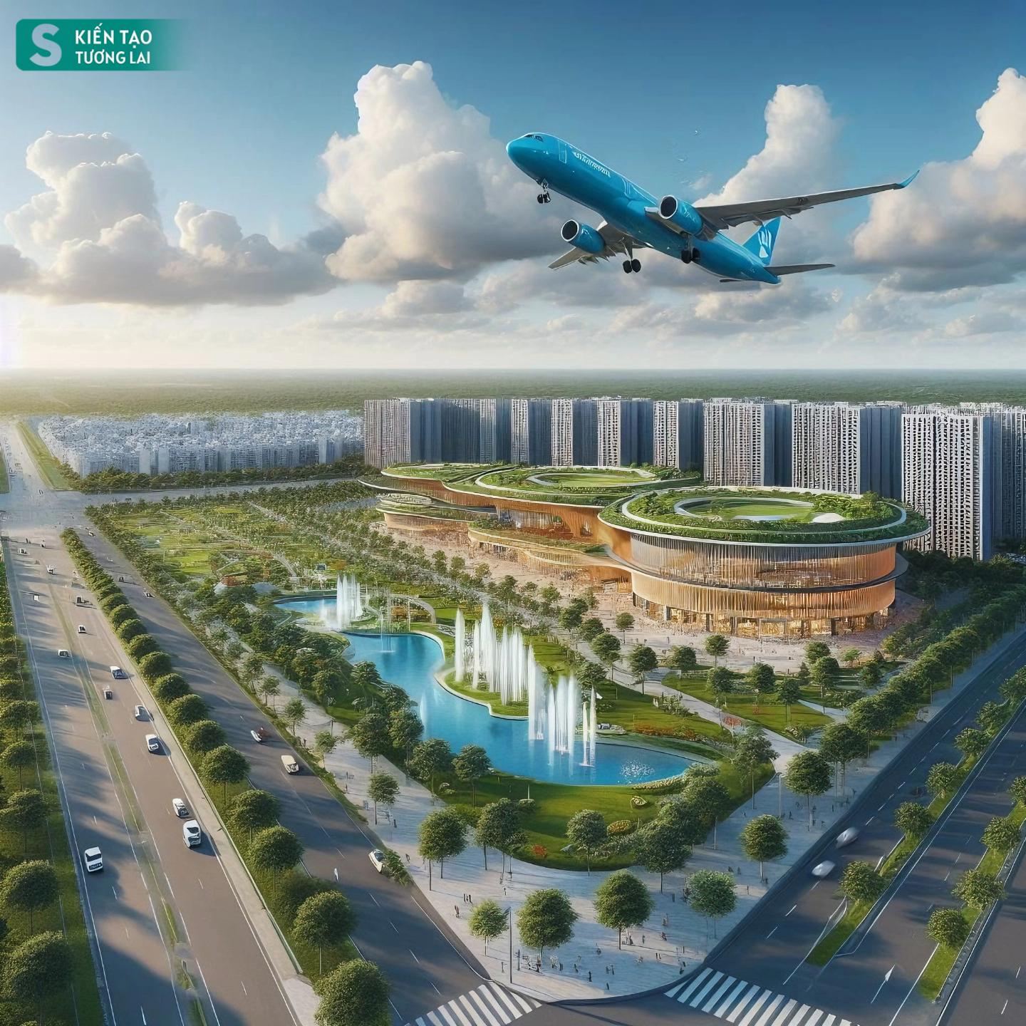 Choáng ngợp với viễn cảnh hiện đại của thành phố mới cạnh sân bay 16 tỷ USD lớn nhất Việt Nam- Ảnh 8. Choáng ngợp với viễn cảnh hiện đại của thành phố mới cạnh sân bay 16 tỷ USD lớn nhất Việt Nam- Ảnh 8.