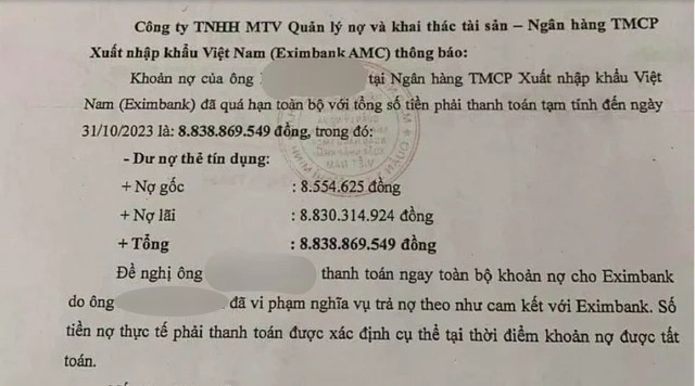 Vụ vay 8,5 triệu bị đòi hơn 8,8 tỷ: 10 năm làm ngân hàng cũng không hiểu tính cách nào ra con số như vậy- Ảnh 2.