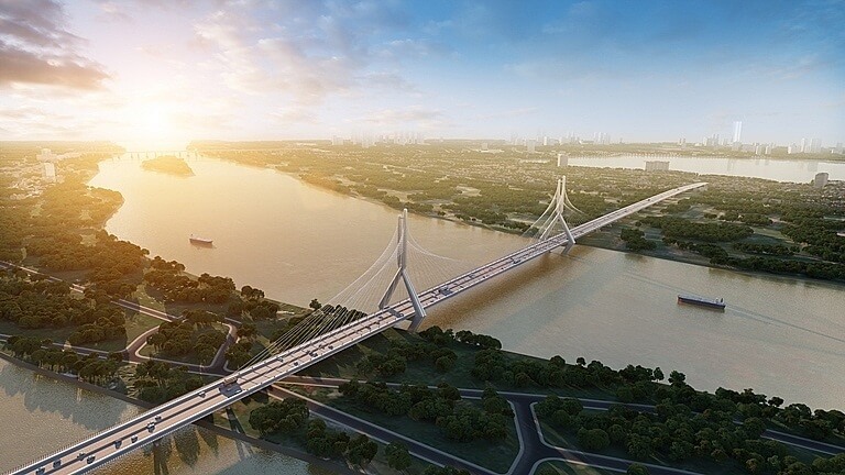 Hình ảnh '4 con rồng bay' ở cây cầu 20.000 tỷ đồng vượt sông Hồng lớn bậc nhất Việt Nam sắp khởi công- Ảnh 4. Hình ảnh '4 con rồng bay' ở cây cầu 20.000 tỷ đồng vượt sông Hồng lớn bậc nhất Việt Nam sắp khởi công- Ảnh 4.