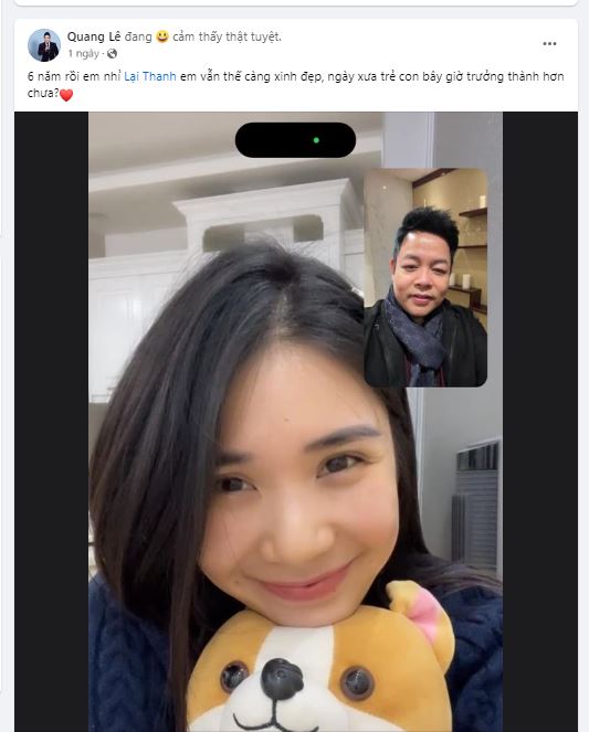 Quang Lê bất ngờ đăng status tag hẳn tên người yêu cũ là 1 nữ diễn viên, còn hỏi Quang Lê bất ngờ đăng status tag hẳn tên người yêu cũ là 1 nữ diễn viên, còn hỏi