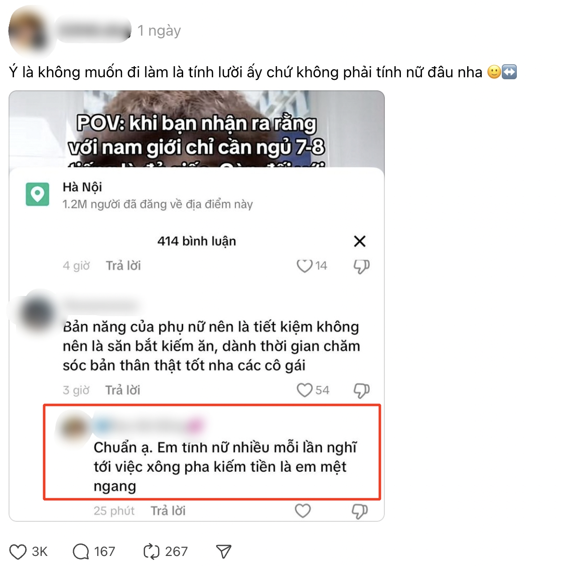 "Tiền nhà tháng này chưa trả được thì đừng đòi hỏi bạn trai mua cho cái túi 50 triệu"- Ảnh 2. "Tiền nhà tháng này chưa trả được thì đừng đòi hỏi bạn trai mua cho cái túi 50 triệu"- Ảnh 2.