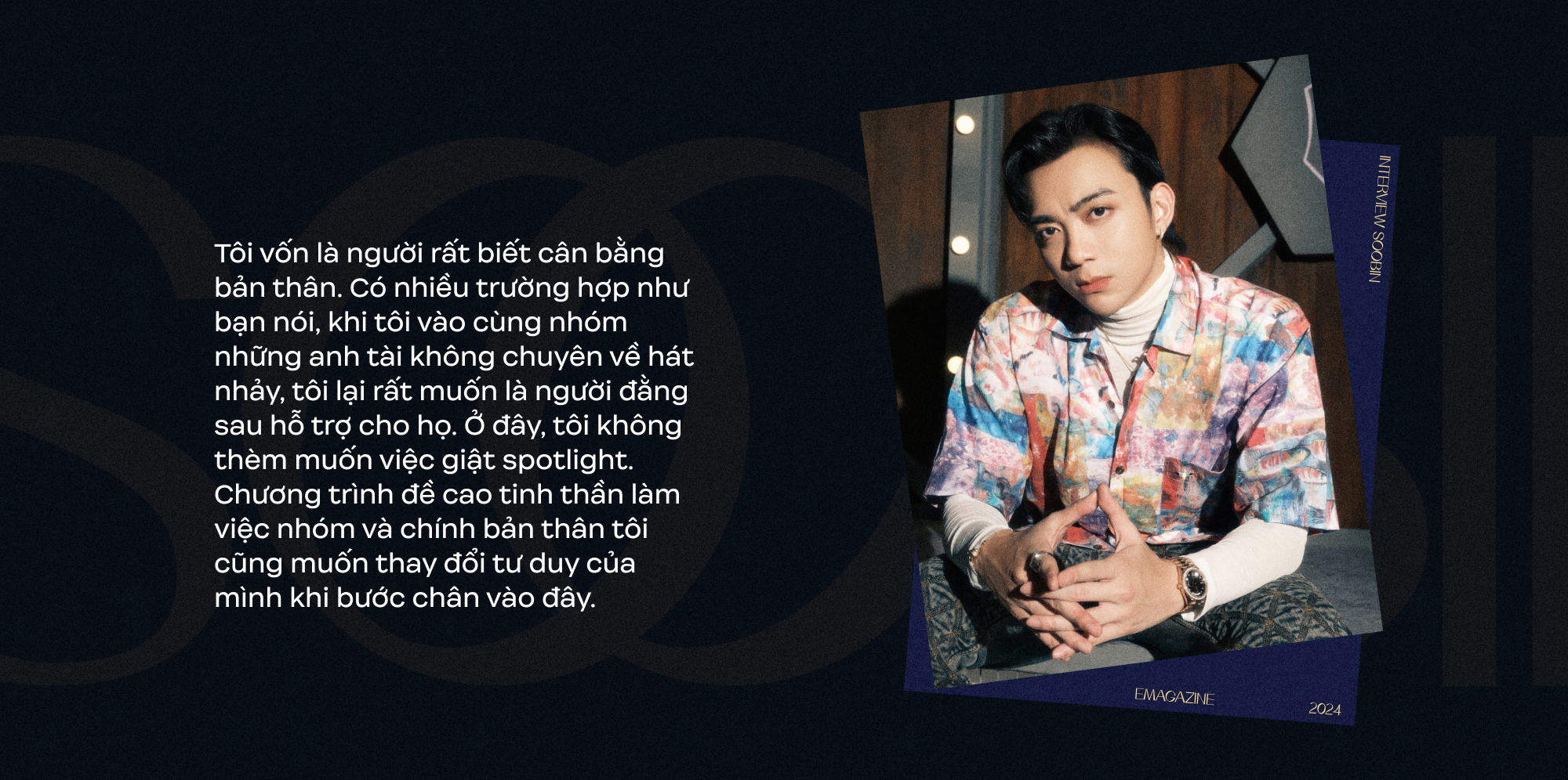 SOOBIN: “Đâu phải lúc nào mình cũng cần đứng thứ nhất. Khán giả hãy nhớ đến SOOBIN như một nghệ sĩ tài năng là đủ”- Ảnh 6. SOOBIN: “Đâu phải lúc nào mình cũng cần đứng thứ nhất. Khán giả hãy nhớ đến SOOBIN như một nghệ sĩ tài năng là đủ”- Ảnh 6.