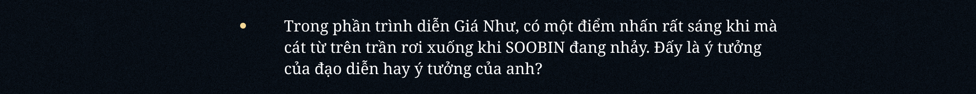 SOOBIN: “Đâu phải lúc nào mình cũng cần đứng thứ nhất. Khán giả hãy nhớ đến SOOBIN như một nghệ sĩ tài năng là đủ”- Ảnh 8. SOOBIN: “Đâu phải lúc nào mình cũng cần đứng thứ nhất. Khán giả hãy nhớ đến SOOBIN như một nghệ sĩ tài năng là đủ”- Ảnh 8.