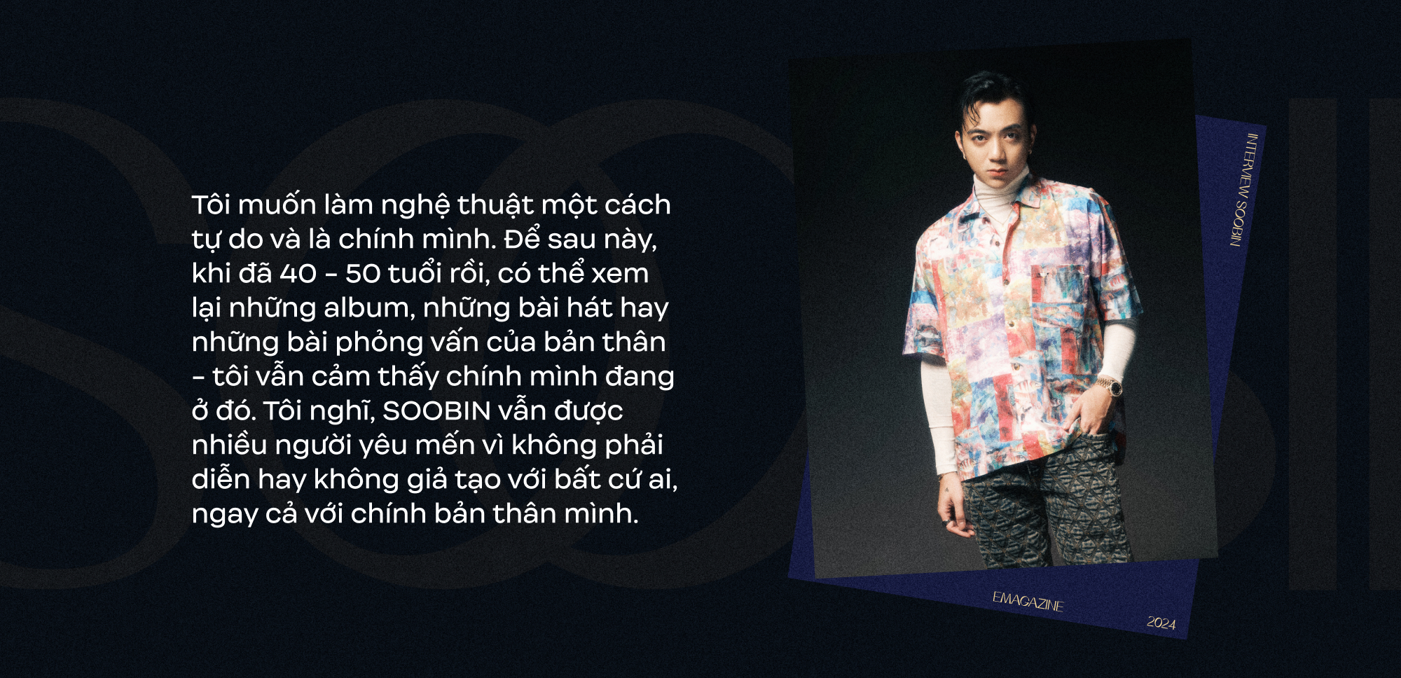 SOOBIN: “Đâu phải lúc nào mình cũng cần đứng thứ nhất. Khán giả hãy nhớ đến SOOBIN như một nghệ sĩ tài năng là đủ”- Ảnh 15. SOOBIN: “Đâu phải lúc nào mình cũng cần đứng thứ nhất. Khán giả hãy nhớ đến SOOBIN như một nghệ sĩ tài năng là đủ”- Ảnh 15.