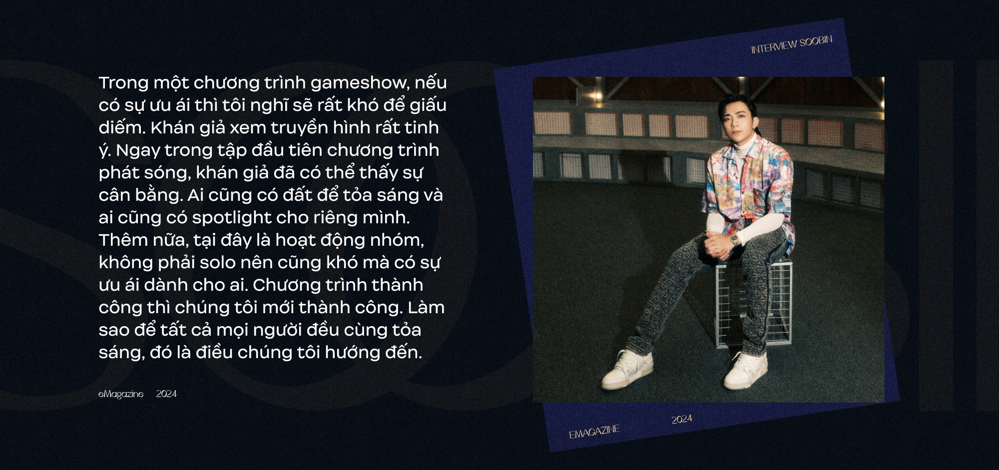 SOOBIN: “Đâu phải lúc nào mình cũng cần đứng thứ nhất. Khán giả hãy nhớ đến SOOBIN như một nghệ sĩ tài năng là đủ”- Ảnh 23. SOOBIN: “Đâu phải lúc nào mình cũng cần đứng thứ nhất. Khán giả hãy nhớ đến SOOBIN như một nghệ sĩ tài năng là đủ”- Ảnh 23.