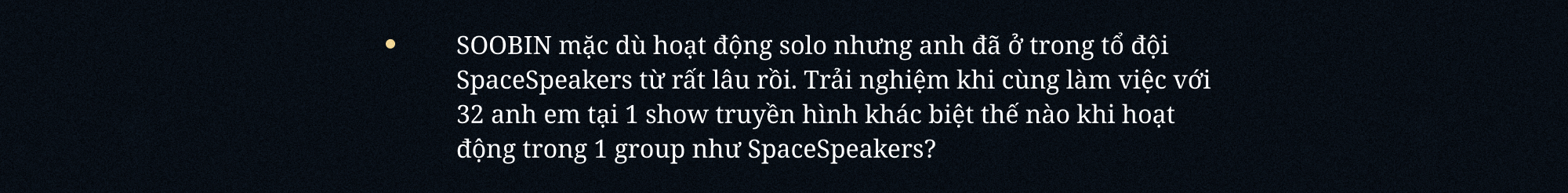 SOOBIN: “Đâu phải lúc nào mình cũng cần đứng thứ nhất. Khán giả hãy nhớ đến SOOBIN như một nghệ sĩ tài năng là đủ”- Ảnh 24. SOOBIN: “Đâu phải lúc nào mình cũng cần đứng thứ nhất. Khán giả hãy nhớ đến SOOBIN như một nghệ sĩ tài năng là đủ”- Ảnh 24.
