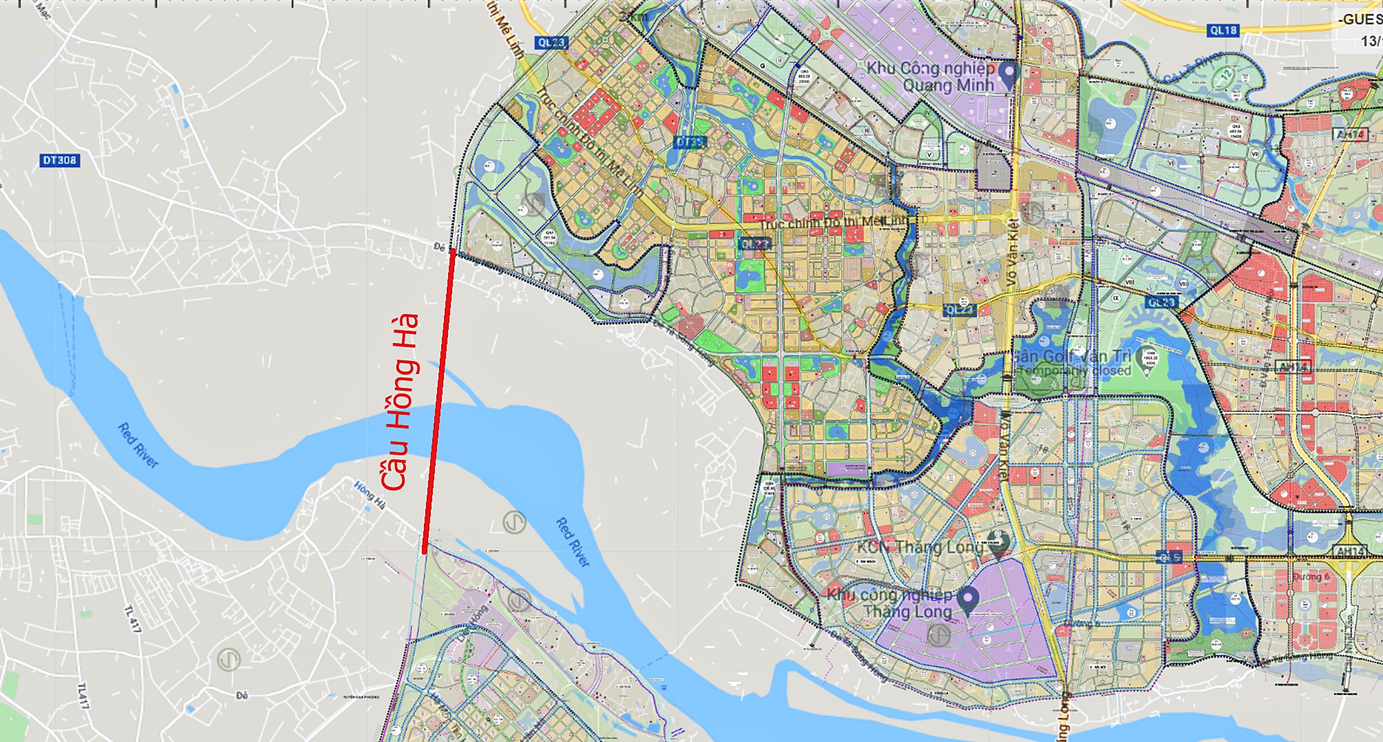 Toàn cảnh khu vực sắp được xây cầu 10.000 tỷ nằm trong “siêu dự án” lớn nhất phía Bắc- Ảnh 1.