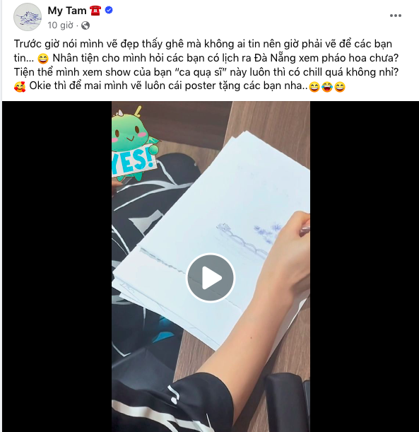 Chị đẹp Mỹ Tâm khoe tài năng lạ 'chấn động' MXH, nhiều người khen nức nở 'làm designer cho chị kể cũng nhàn'- Ảnh 2. Chị đẹp Mỹ Tâm khoe tài năng lạ 'chấn động' MXH, nhiều người khen nức nở 'làm designer cho chị kể cũng nhàn'- Ảnh 2.