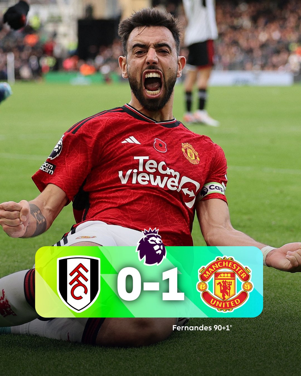 Man United lại bị VAR từ chối bàn thắng, Bruno hóa người hùng ở phút 90 đưa cả đội “rời hang” - Ảnh 2.