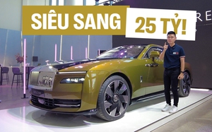 Cận cảnh Rolls-Royce Spectre vừa ra mắt Việt Nam: Giá từ 17,99 tỷ nhưng muốn ưng ý phải chi thêm vài tỷ mua option, sạc đầy mất 9 tiếng