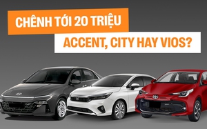 Cầm 569 triệu đồng, mua Hyundai Accent cao cấp nhiều trang bị, Honda City bản base hay Toyota Vios bản 'full'?