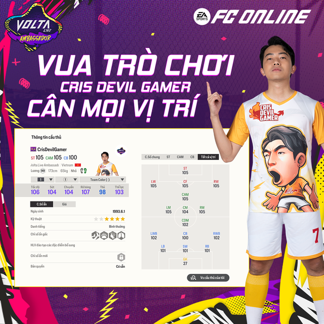 Hướng dẫn nhận siêu cầu thủ Độ Mixi và Cris Devil Gamer miễn phí trong FC Online - Ảnh 3. Hướng dẫn nhận siêu cầu thủ Độ Mixi và Cris Devil Gamer miễn phí trong FC Online - Ảnh 3.