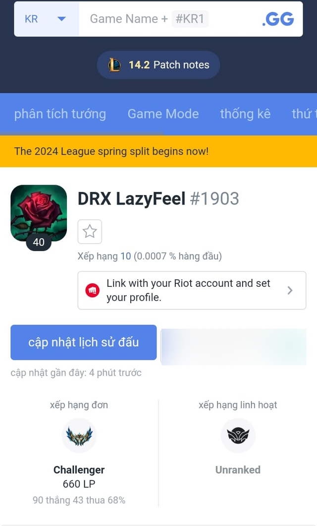 LazyFeel đạt Top 10 Thách Đấu Hàn