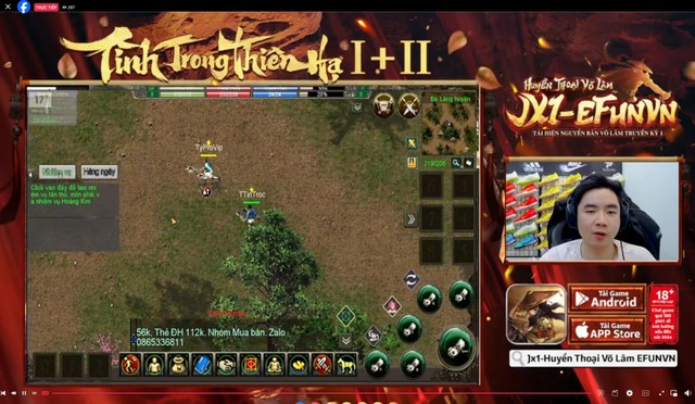 Hàng loạt KOLs livestream JX1 Efunvn Mobile, điều hiếm thấy của thị trường game nhập vai kiếm hiệp - Ảnh 4.