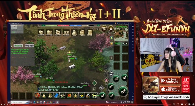 Hàng loạt KOLs livestream JX1 Efunvn Mobile, điều hiếm thấy của thị trường game nhập vai kiếm hiệp - Ảnh 8.