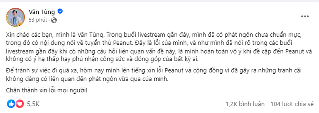 Nam BLV phải lên tiếng xin lỗi