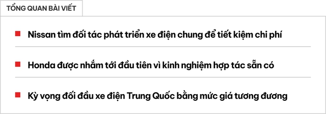 Nissan nhờ tới Honda để làm xe điện giá rẻ, kỳ vọng đối đầu được xe điện Trung Quốc - Ảnh 1.