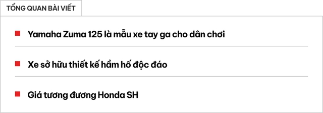 Mẫu xe máy Yamaha dáng lạ cho dân chơi, 125cc nhưng đắt ngang Honda SH 160cc - Ảnh 1.