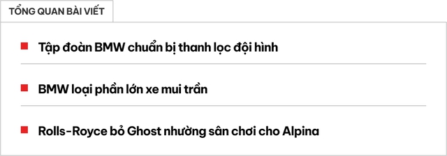 Tập đoàn BMW làm mới đội hình: Bỏ xe mui trần, thanh lọc Rolls-Royce - Ảnh 1. Tập đoàn BMW làm mới đội hình: Bỏ xe mui trần, thanh lọc Rolls-Royce - Ảnh 1.