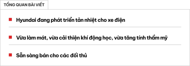 Hyundai 'hồi sinh' tản nhiệt trên xe điện nhưng là với công dụng khác - Ảnh 1. Hyundai 'hồi sinh' tản nhiệt trên xe điện nhưng là với công dụng khác - Ảnh 1.