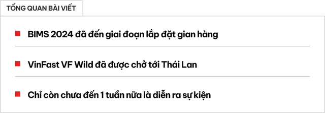 BIMS 2024 tất bật trước giờ G: VinFast VF Wild đã tới Thái Lan, các gian hàng đang được lắp đặt - Ảnh 1. BIMS 2024 tất bật trước giờ G: VinFast VF Wild đã tới Thái Lan, các gian hàng đang được lắp đặt - Ảnh 1.